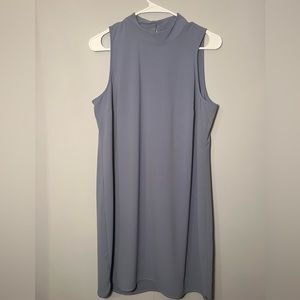Baby blue posh classy mini dress sleeveless